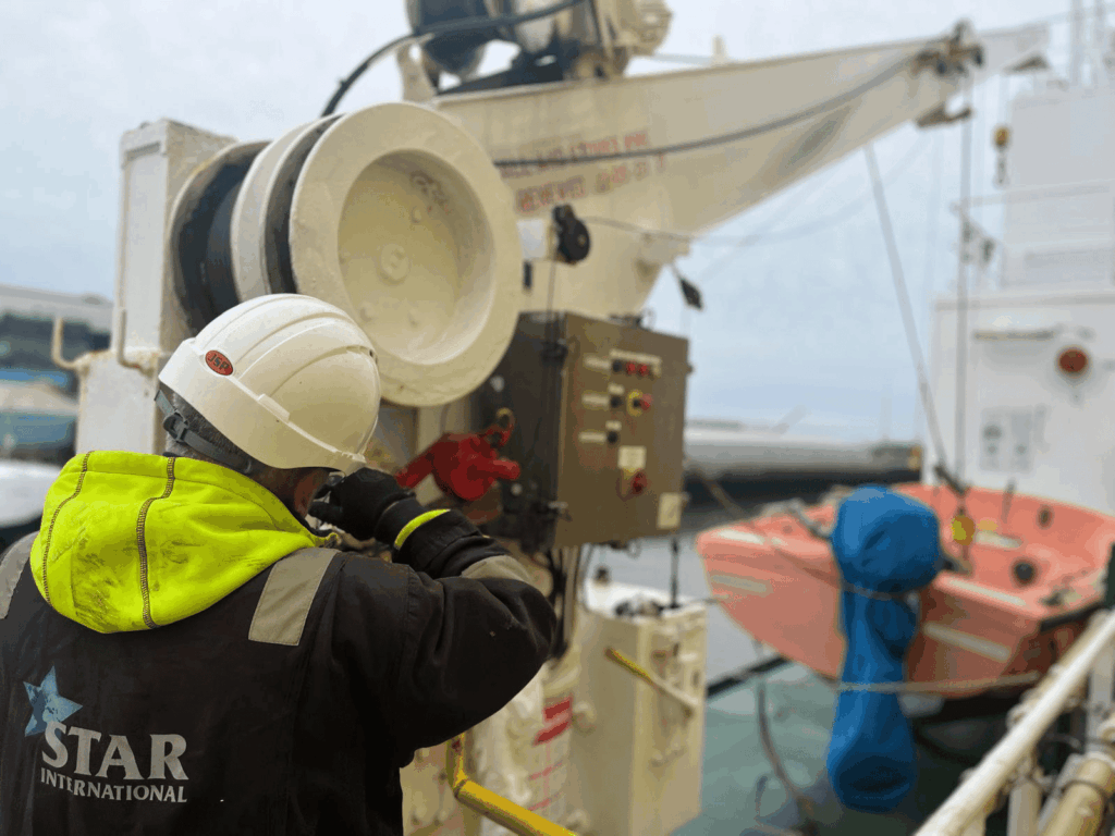Lifeboat and davit image with Star PPE